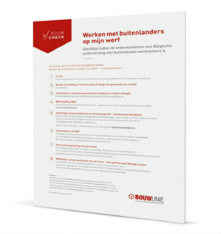 Checklist: Belgische onderaannemer met buitenlandse werknemers